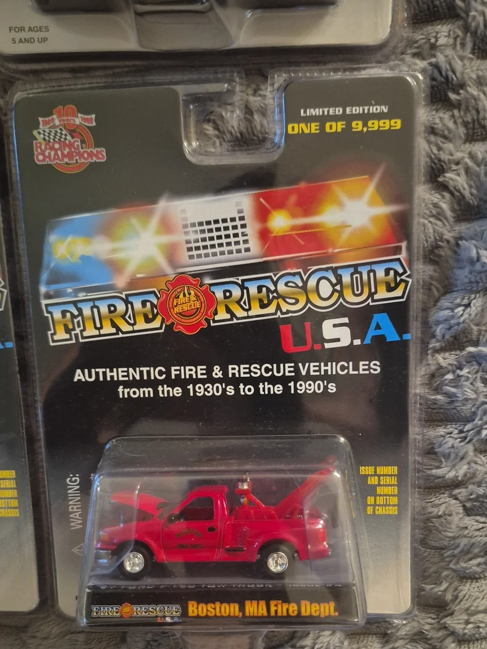 New  Fire Rescue Usa  Die-Cast Lot Of 4. One Of 9,999. Ford F150, Chevel Camino